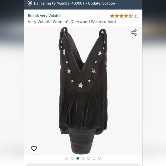 Very Volatile Womens Fringe Suede Boots Heels Size 7 Black Bootie Ankle. - Picture 3 of 13